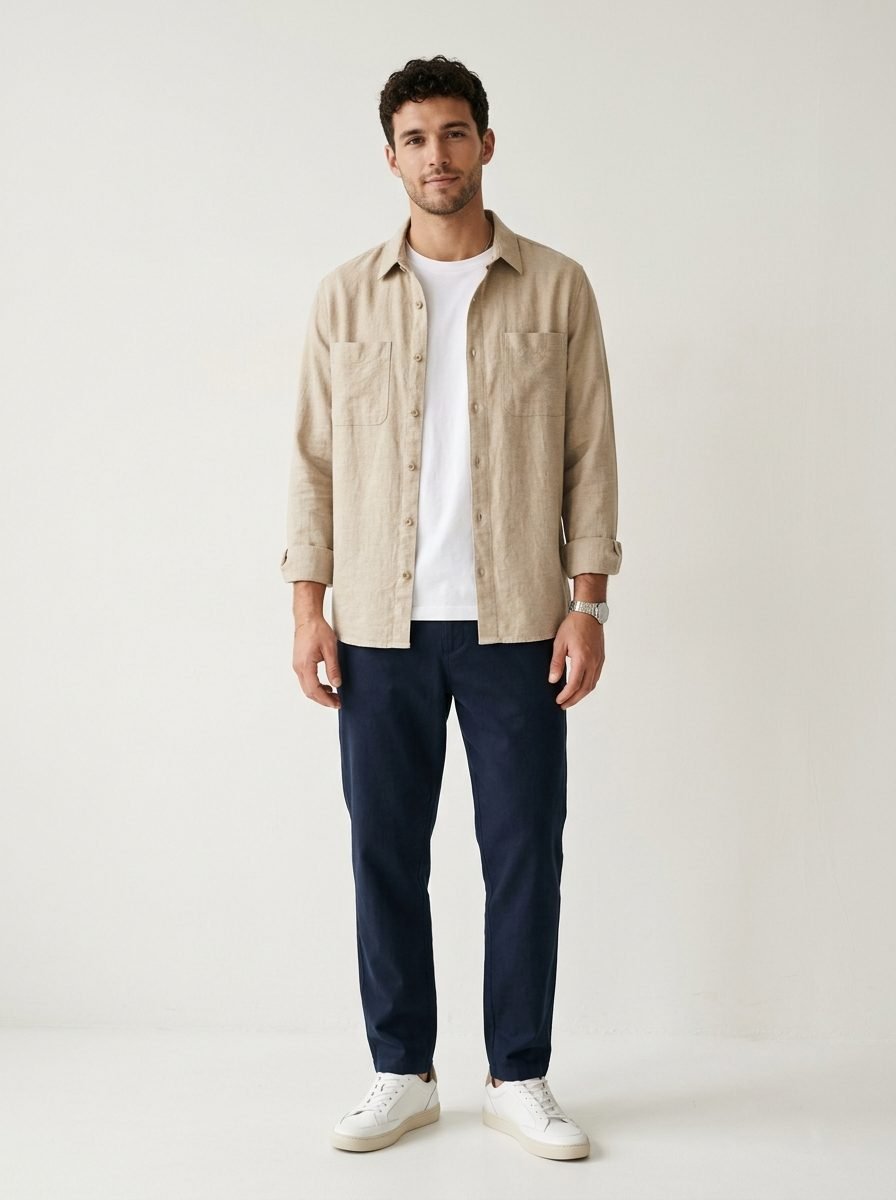 Textured Overshirt